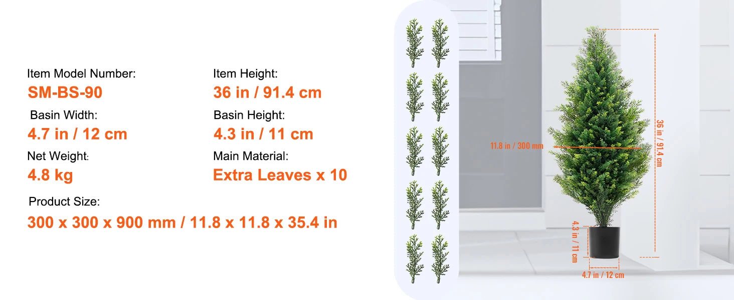 Evergreen Ease Cedar Topiary Trees (Set of 2)