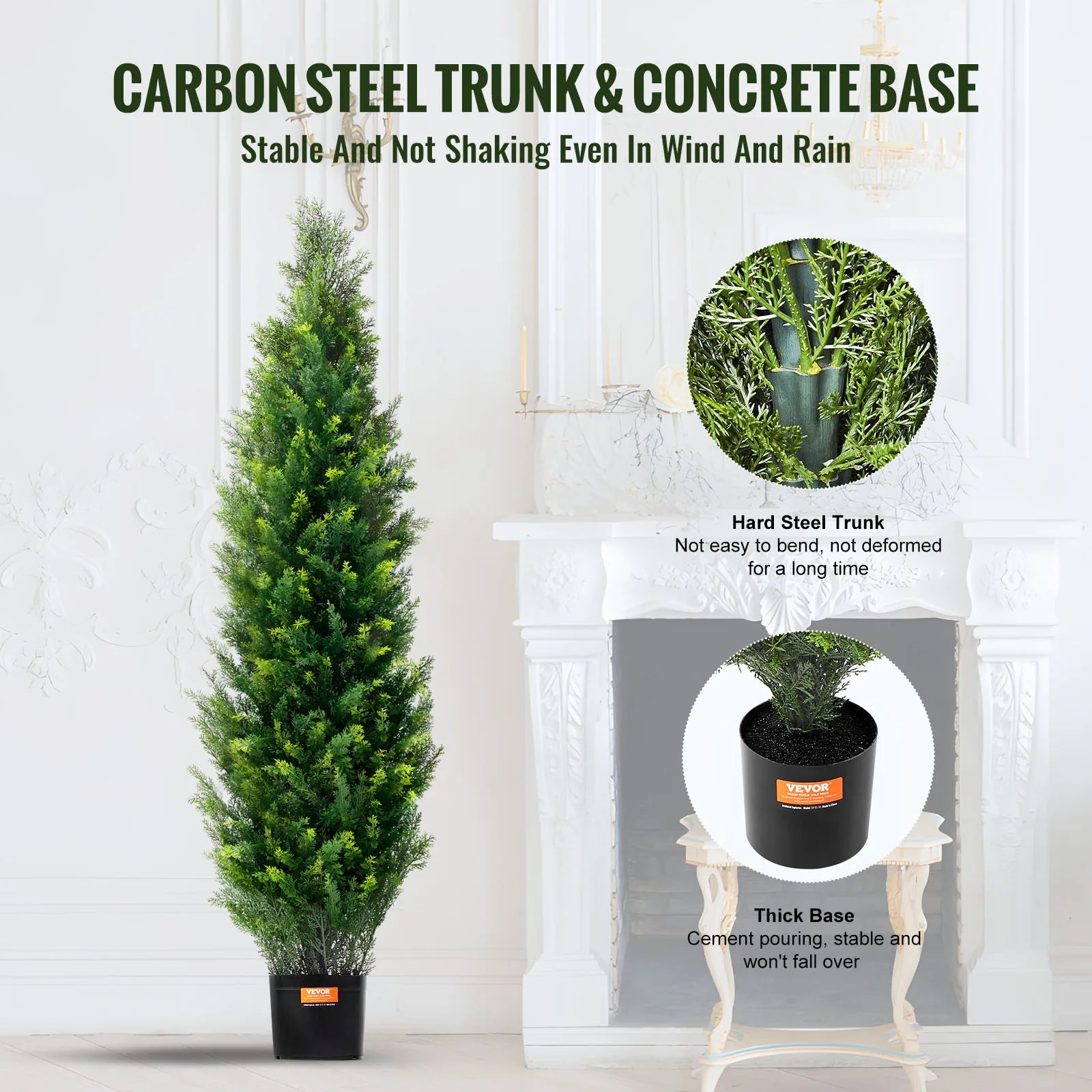 Evergreen Ease Cedar Topiary Trees (Set of 2)