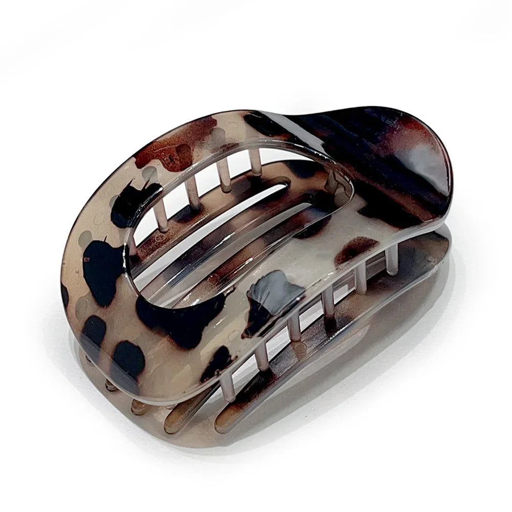 Flat Curved Claw Clip for Women Acrylic Thick Hair