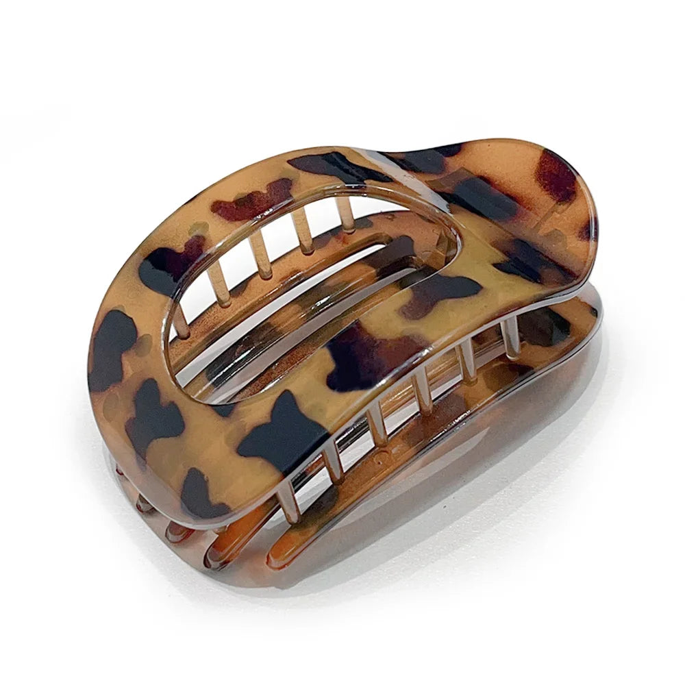 Flat Curved Claw Clip for Women Acrylic Thick Hair