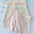 Ice Silk Seamless High-Waist Slip Shorts (4-Pack) – Breathable Anti-Chafing Boxer Brief Panties for Women