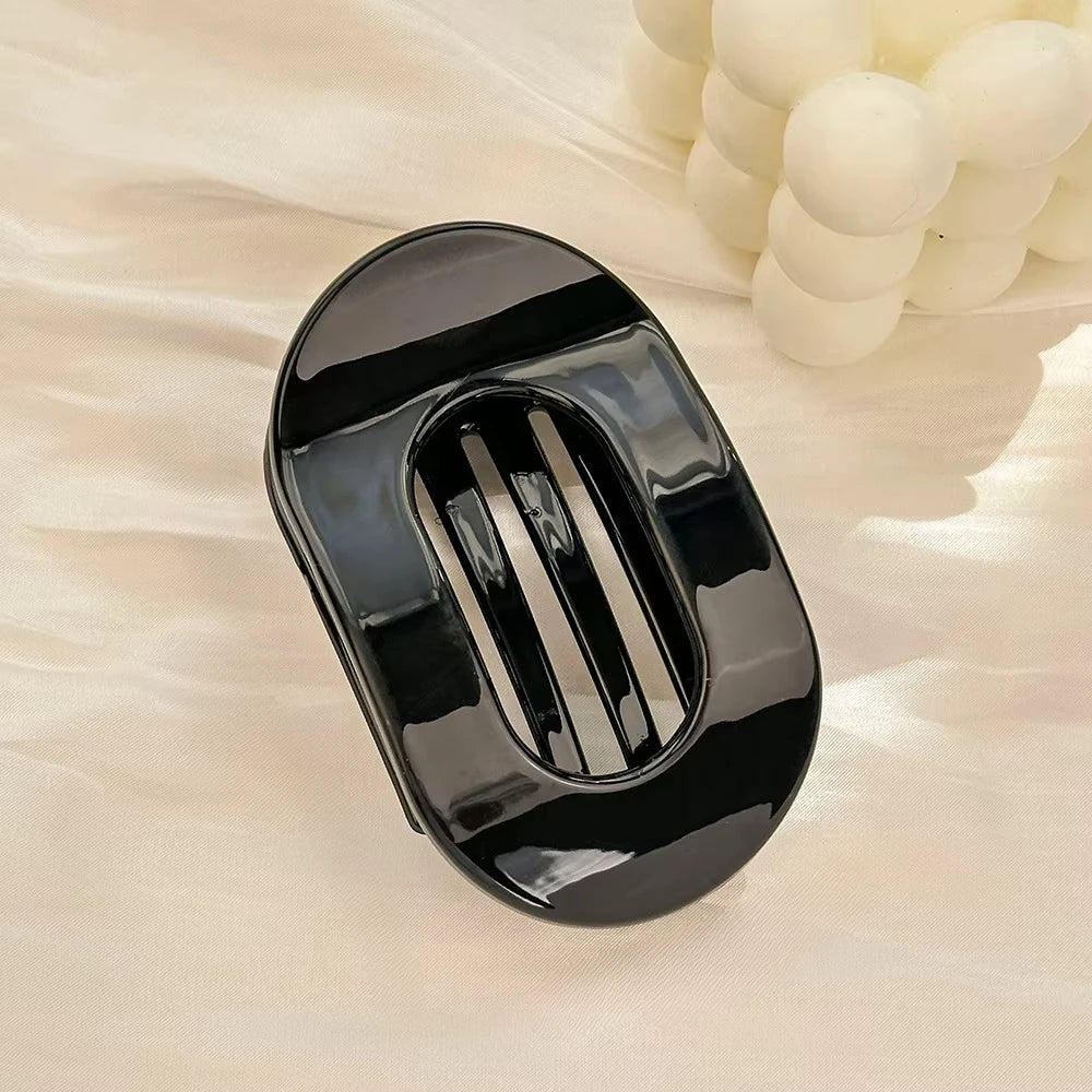 Flat Curved Claw Clip for Women Acrylic Thick Hair