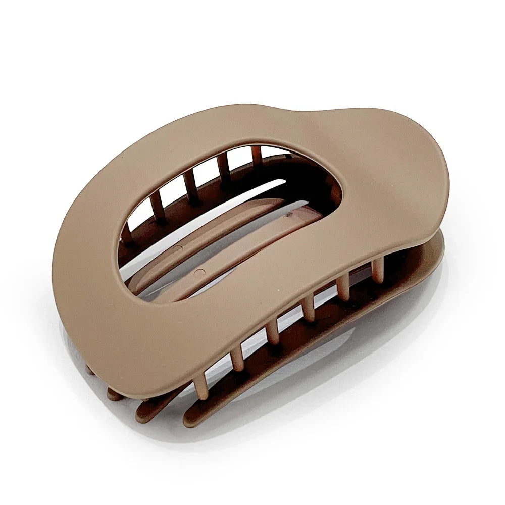 Flat Curved Claw Clip for Women Acrylic Thick Hair