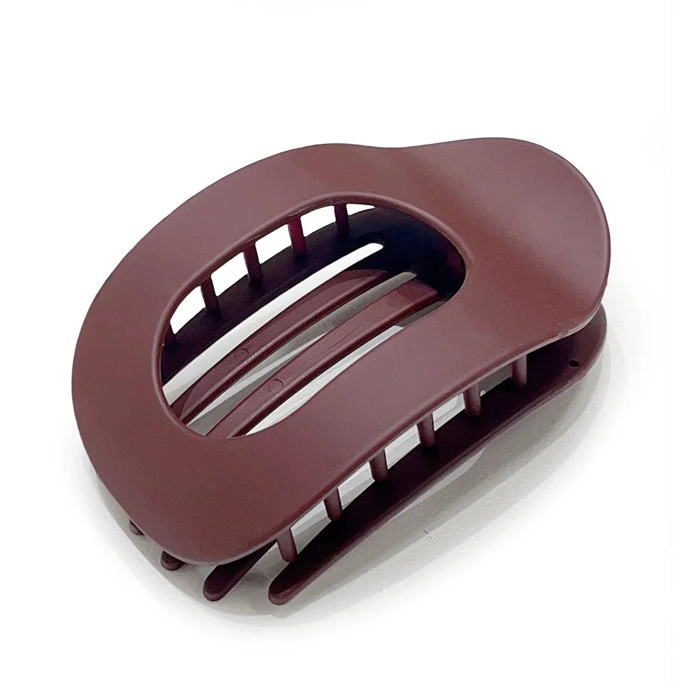 Flat Curved Claw Clip for Women Acrylic Thick Hair