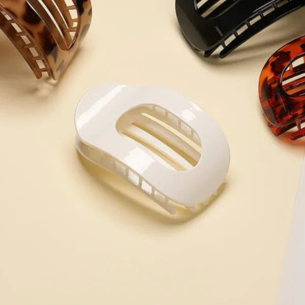 Flat Curved Claw Clip for Women Acrylic Thick Hair