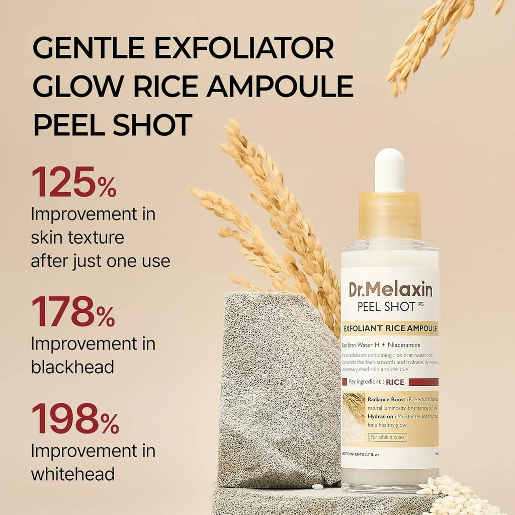 Dr. Melaxin White Rice Glow Peel Shot Ampoule