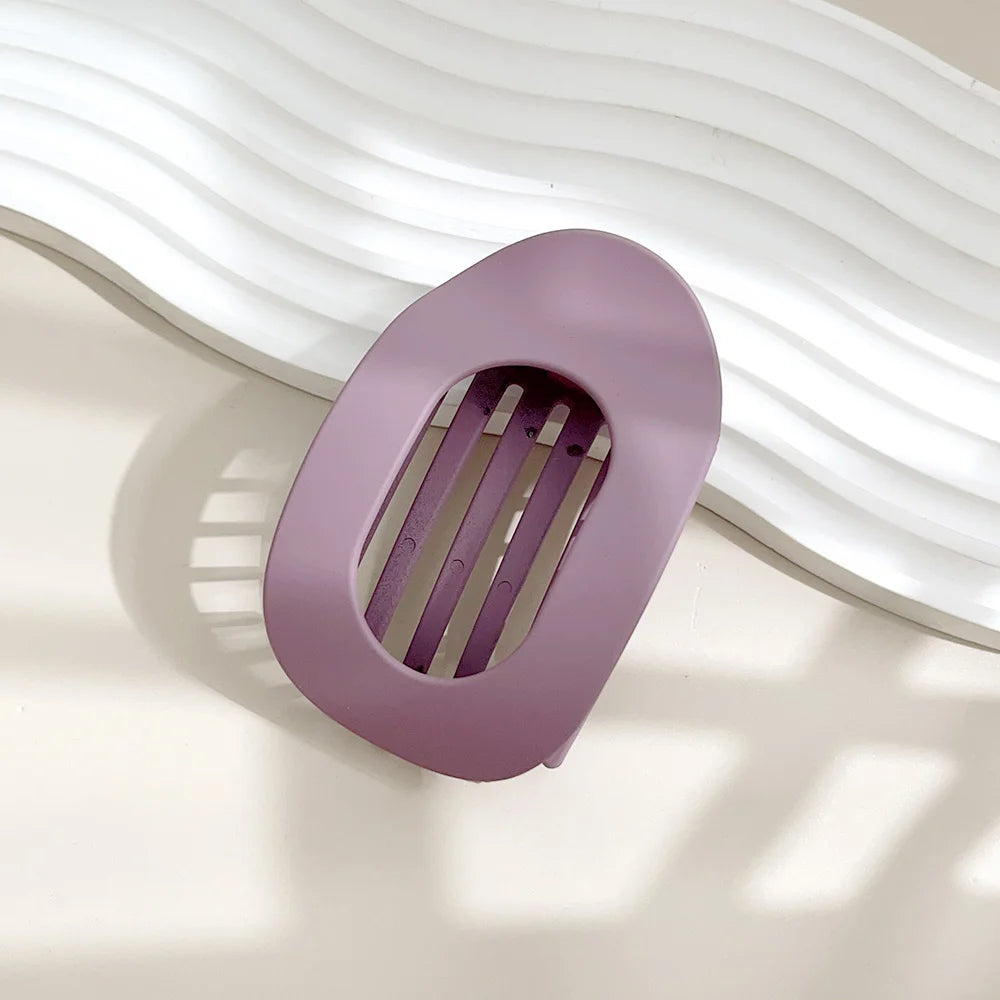 Flat Curved Claw Clip for Women Acrylic Thick Hair